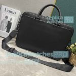 Copy L--V Black Calfskin Pilot Briefcase M23778 